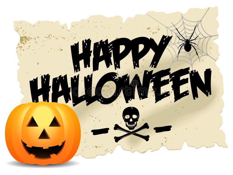 Gelukkig Halloween stock illustratie Gelukkig Halloween stock illustratie