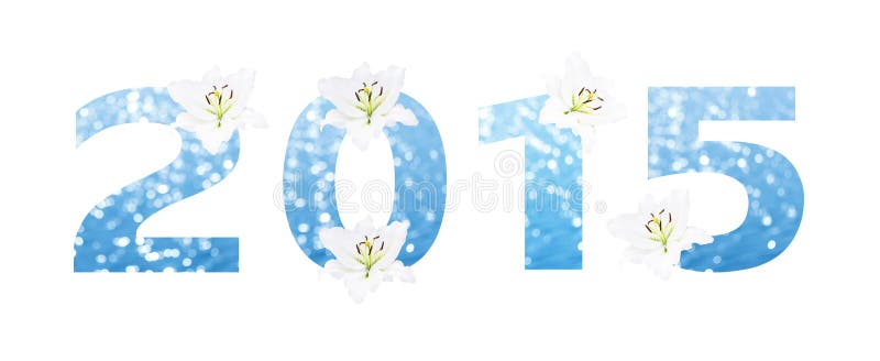 Gelukkig nieuw jaar 2015 royalty-vrije illustratie