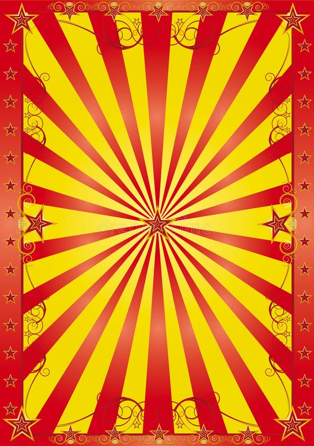 Circus gestripte affiche stock illustratie. Illustration of rood 9894978