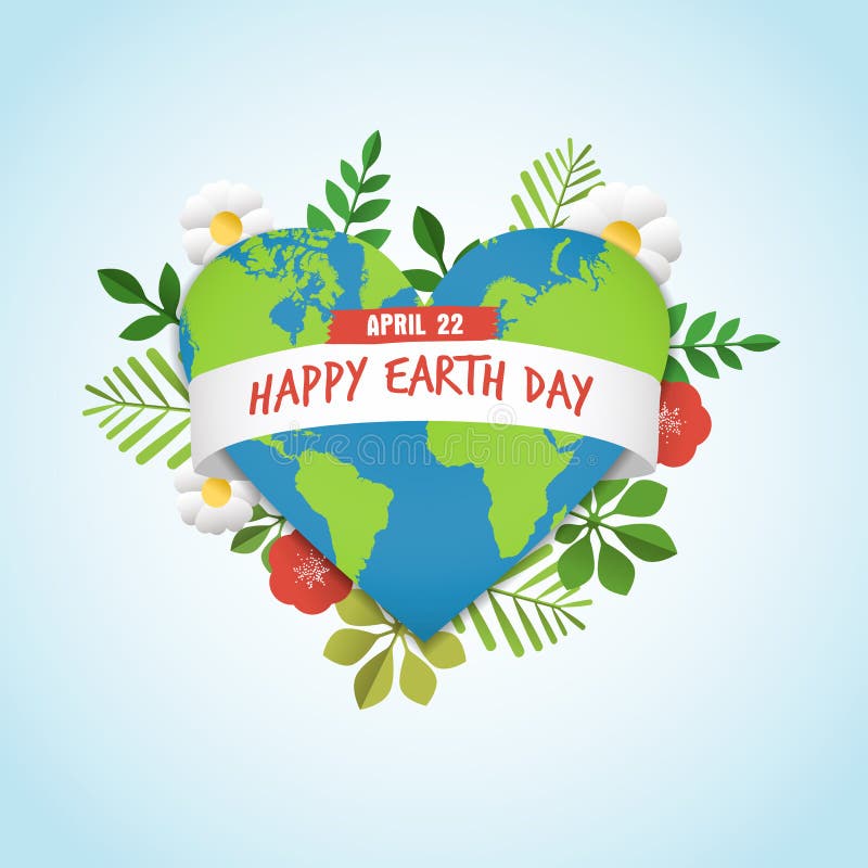 Gelukkige de groetkaart van de Aardedag voor milieuliefde