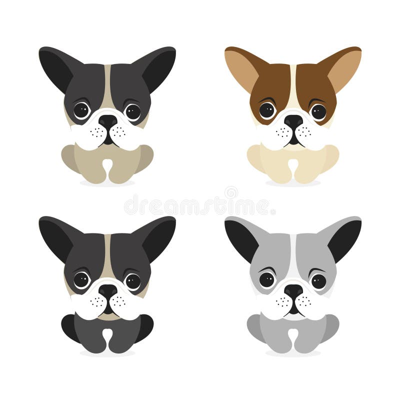 Gelukkige hond vectorkarakters op witte achtergrond vector illustratie Gelukkige hond vectorkarakters op witte achtergrond vector illustratie