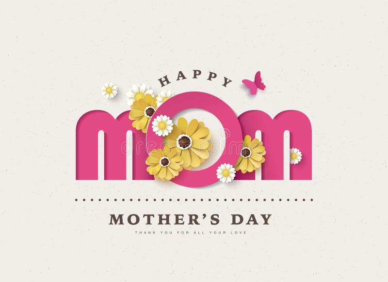 Fijne Moederdag stock illustratie