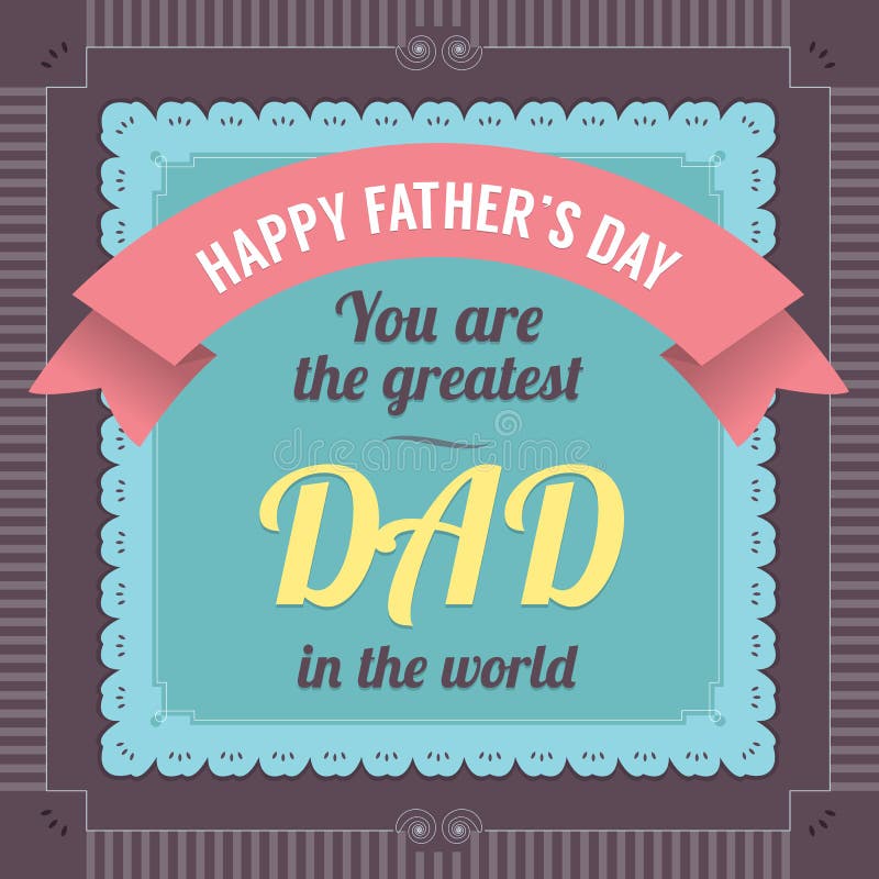 Fijne Vaderdag royalty-vrije illustratie