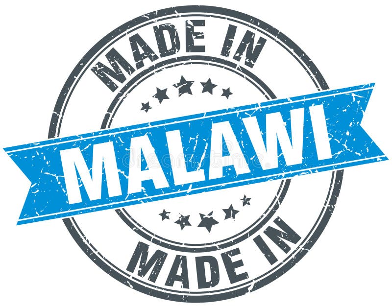Gemaakt in de zegel van Malawi vector illustratie