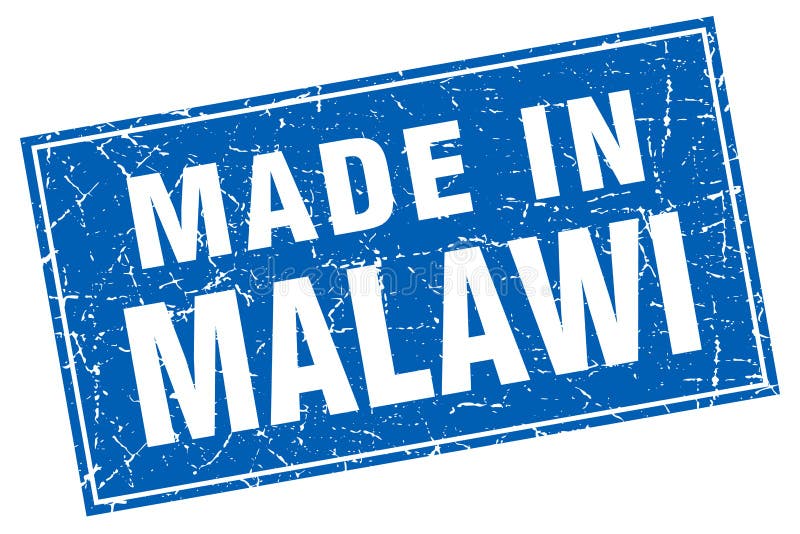Gemaakt in de zegel van Malawi vector illustratie