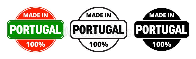 Gemacht in der Portugal-Vektorikone Portugiesischer gemachter Qualitätsproduktaufkleber, 100-Prozent-Paketstempel stock abbildung Gemacht in der Portugal-Vektorikone Portugiesischer gemachter Qualitätsproduktaufkleber, 100-Prozent-Paketstempel stock abbildung