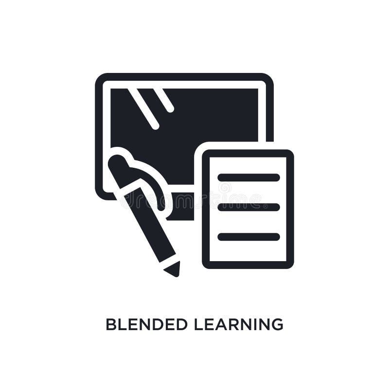 gemengd het leren geïsoleerd pictogram eenvoudige elementenillustratie van e-lerend en onderwijs conceptenpictogrammen het gemeng vector illustratie gemengd het leren geïsoleerd pictogram eenvoudige elementenillustratie van e-lerend en onderwijs conceptenpictogrammen het gemeng vector illustratie
