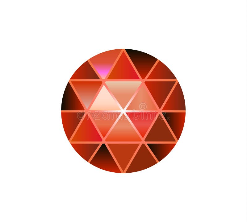 Gemsteen, ronde diamanten op wit Veelhoekige vectorbal Veelkleurige gradiënt royalty-vrije illustratie Gemsteen, ronde diamanten op wit Veelhoekige vectorbal Veelkleurige gradiënt royalty-vrije illustratie
