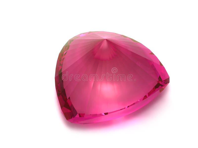 Gemstonerhodoliteruby arkivbild