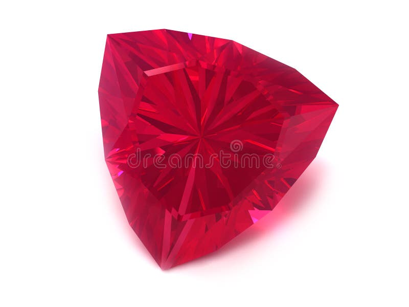 Gemstonerhodoliteruby royaltyfri bild