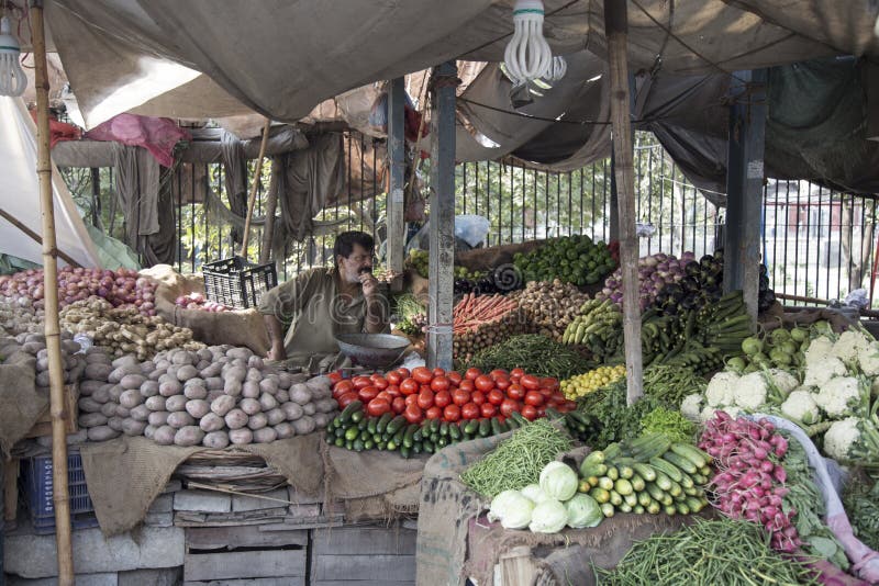 Gemüseshop in Lahore Pakistan