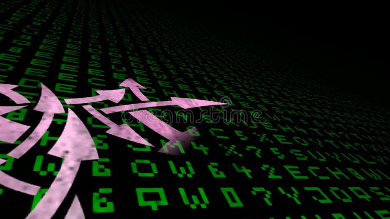 Gen AI Pros and Cons Represented in Binary Code vector illustration