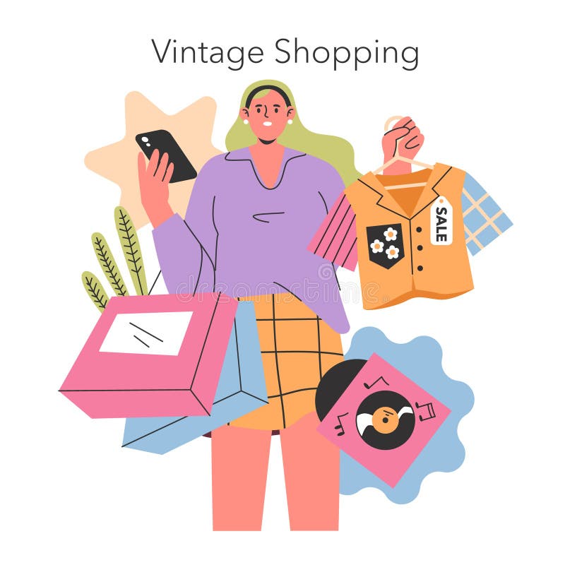 Gen z hobbies. plan vektor royaltyfri illustrationer