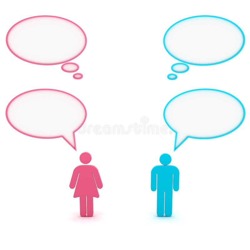 Gender communication stock illustration. Illustration of gossip 19278803