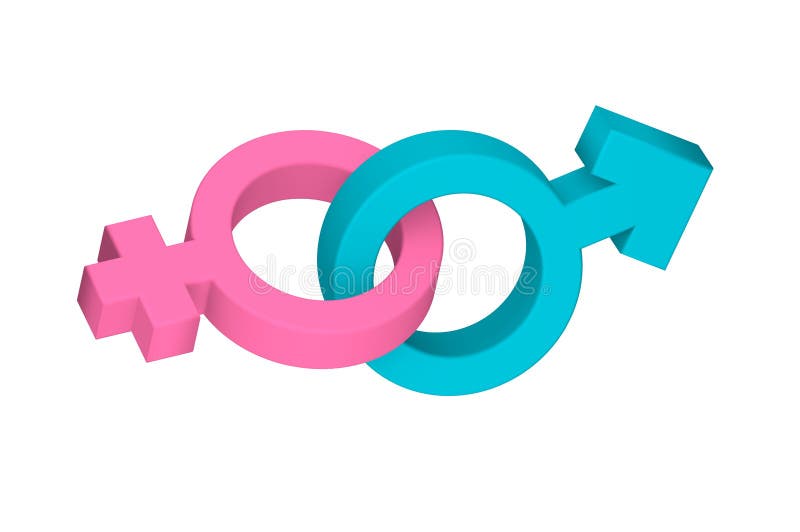 Gender Symbol To Indicate Male And Female Sex Icon Stock Illustration