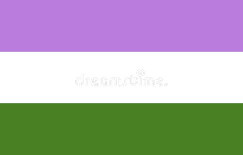 Genderqueer pride community flag, LGBT symbol. Sexual minorities identity. Vector. Genderqueer pride community flag, LGBT symbol. Sexual minorities identity. Vector