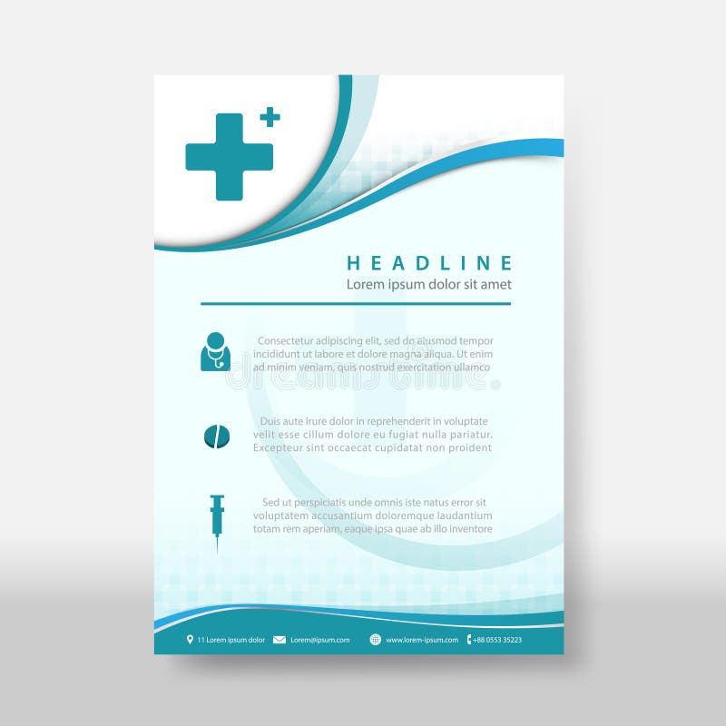 Medicine and science Flyer & Poster Cover Template. Illustration vector. Medicine and science Flyer & Poster Cover Template. Illustration vector