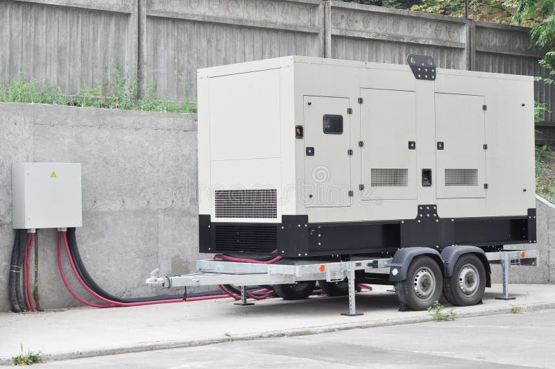 Generador diesel industrial Generador espera El generador diesel industrial para el edificio de oficinas conectó con el panel de