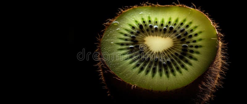 General ai macro fresco kiwi texturizado fondo libre illustration