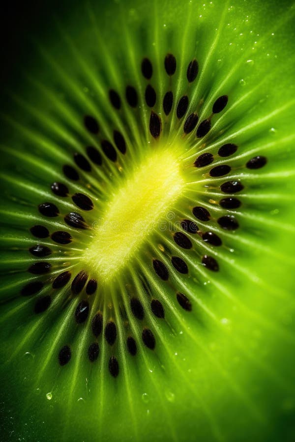 General ai macro fresco kiwi texturizado fondo libre illustration