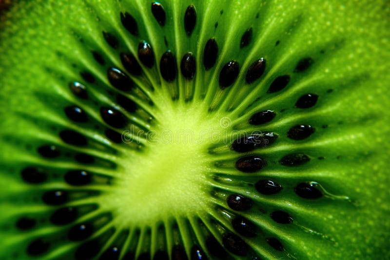 General ai macro fresco kiwi texturizado fondo libre illustration