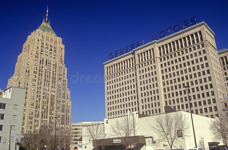 General Motors Headquarters In Downtown Detroit, MI Editorial