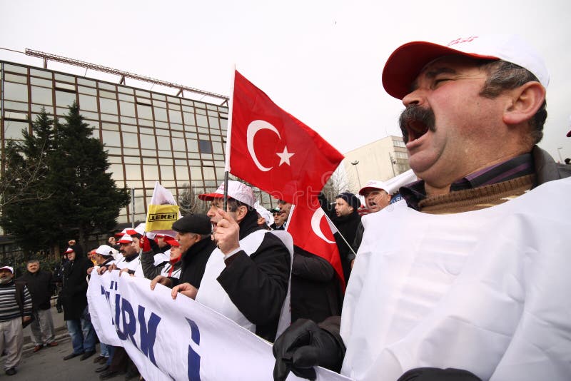 STRIKE in TURKEY editorial stock image. Image of footpace 24911849