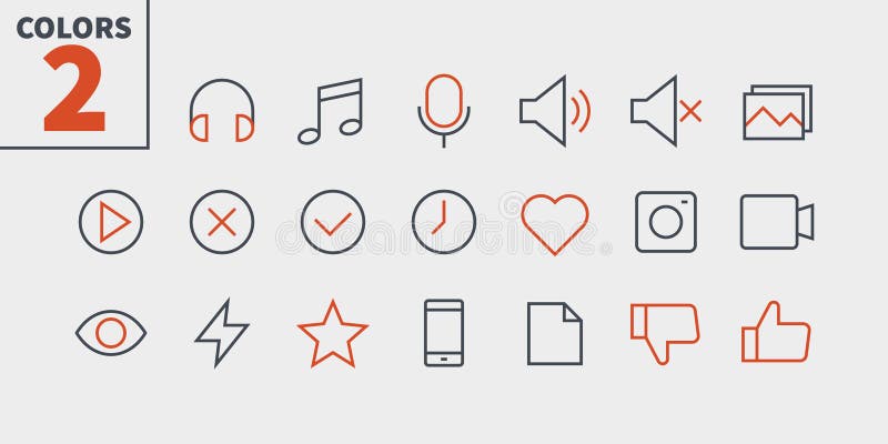 General UI Pixel Perfect Well-crafted Vector Thin Line Icons 48x48 Ready for 24x24 Grid for Web Graphics and Apps with vector illustration