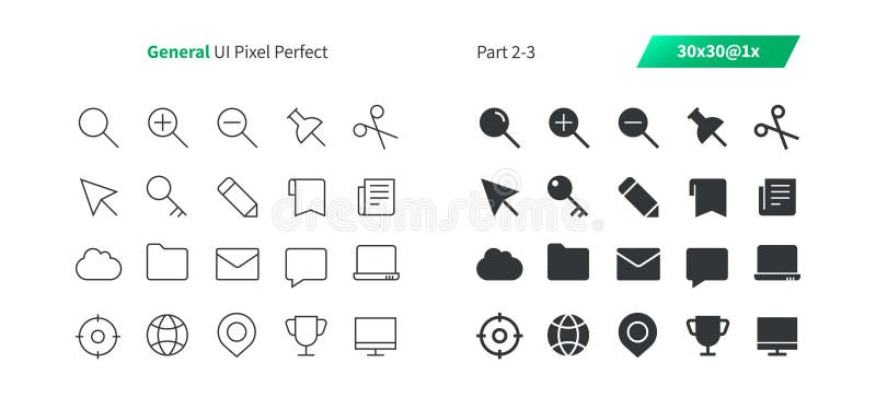 General UI Pixel Perfect Well-crafted Vector Thin Line And Solid Icons 30 1x Grid for Web Graphics and Apps. stock illustration