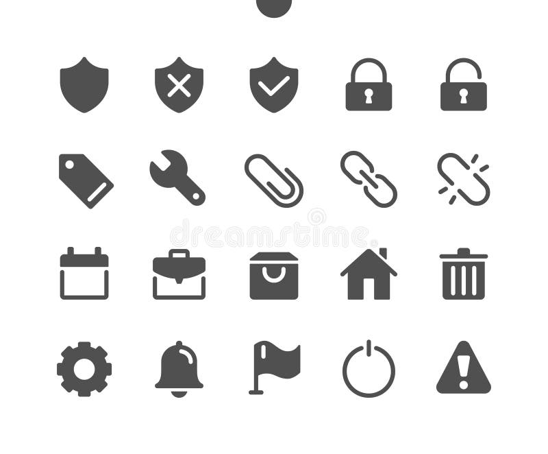 General v3 UI Pixel Perfect Well-crafted Vector Solid Icons 48x48 Ready for 24x24 Grid for Web Graphics and Apps royalty free illustration