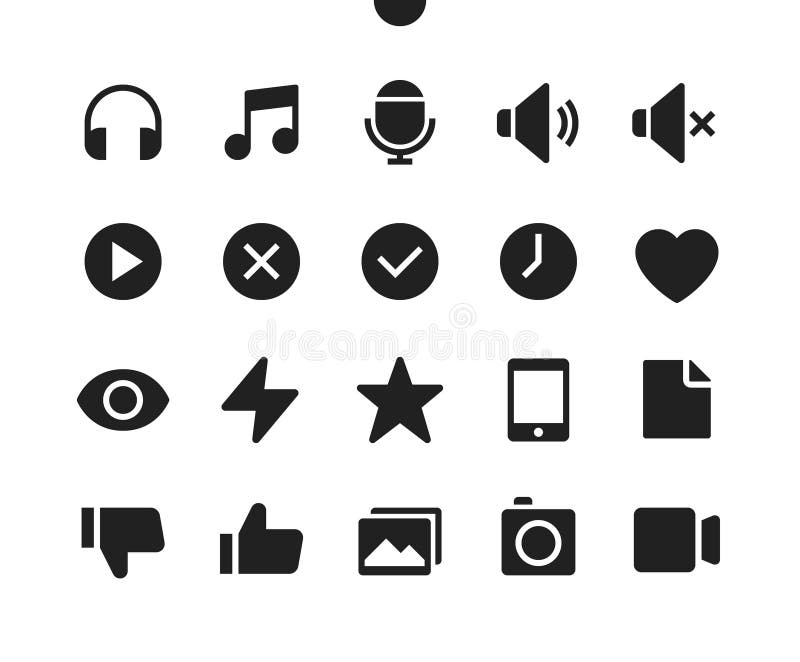 General v1 UI Pixel Perfect Well-crafted Vector Solid Icons vector illustration