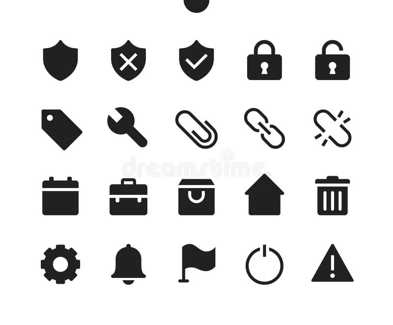 General v3 UI Pixel Perfect Well-crafted Vector Solid Icons vector illustration