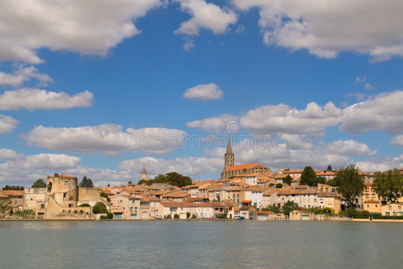 General view on Castelnaudary in French Aude. General view on Castelnaudary in French Aude