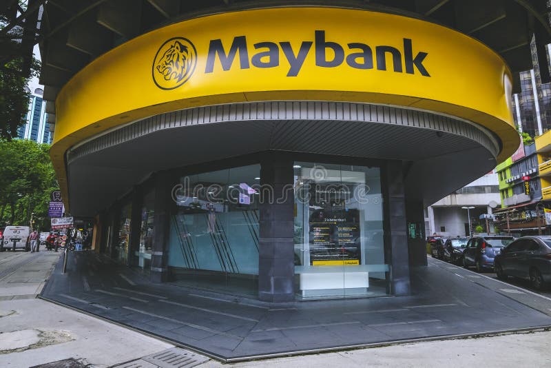 The General View of Maybank Bukit Bintang Branch Editorial Stock Photo