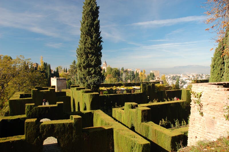 Generalife Gardens in Alhambra