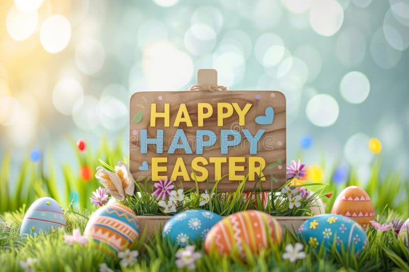 Easter Cherry Blossom Eggs Euphoric Eggstravaganza Basket. White Easter