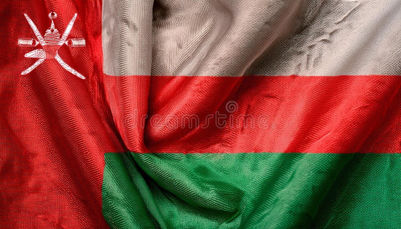 Oman Flag. The National Flag of Oman stock image