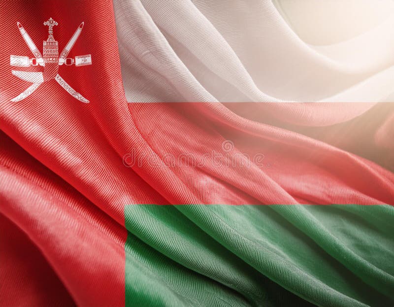 Oman Flag. The National Flag of Oman stock image