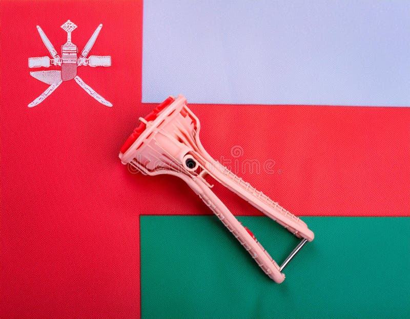 Oman Flag. The National Flag of Oman stock image