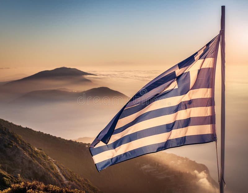 Flag of Greece. royalty free stock photos