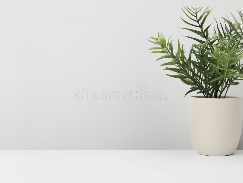 Clean minimal empty surface for product display. With copy space. Clean elegant minimal background wall with surface royalty free illustration