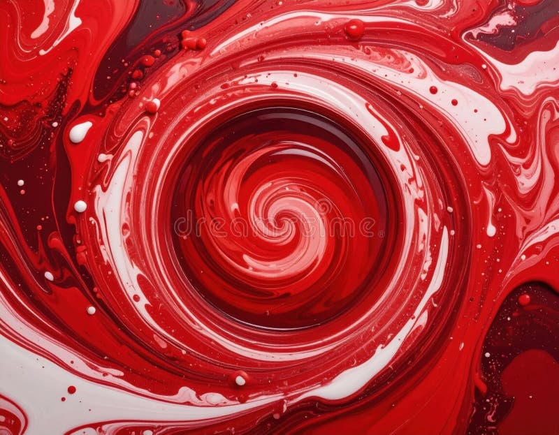 Vibrant, swirling abstract design featuring rich red and white colors, creating a dynamic and captivating visual effect. royalty free illustration