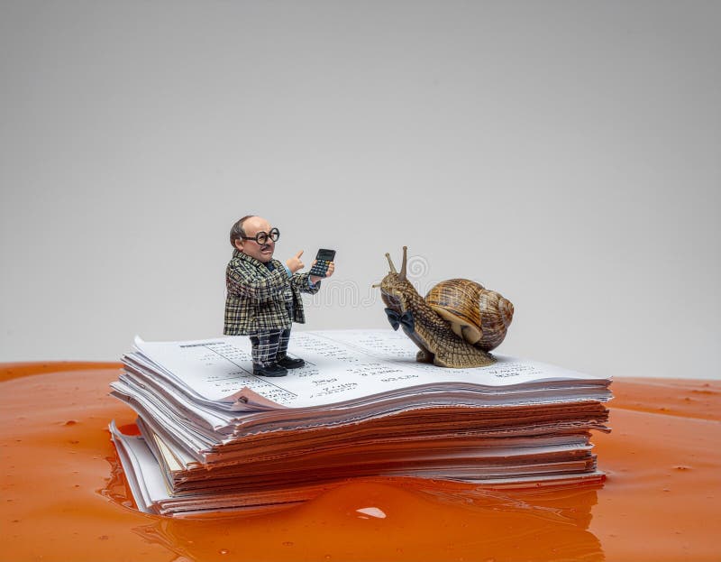 Vibrant generated image of debt tax and time concepts