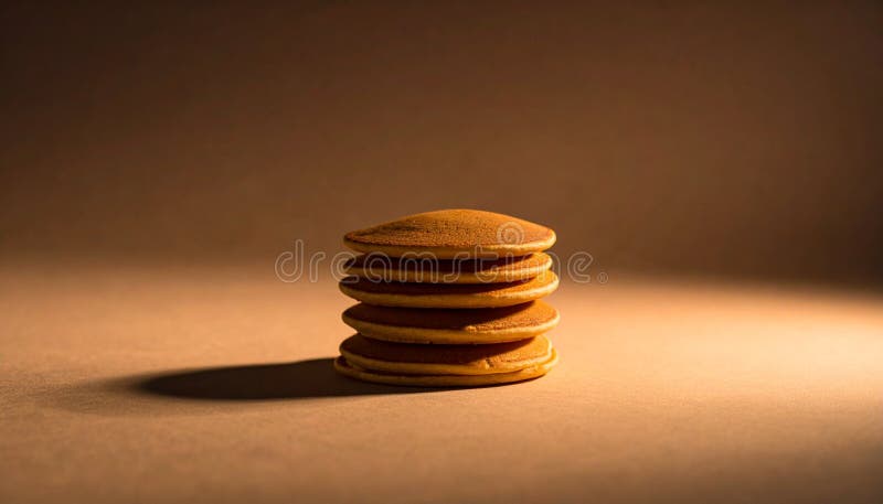 Pancake Stack, Delicious Homemade Breakfast Food stock illustration
