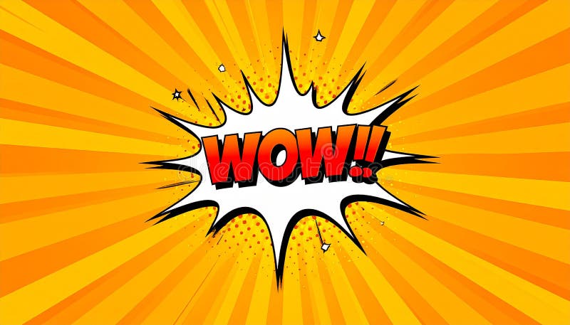 Comic book speech bubble or balloon explosion or shout balloon wow! in trendy pop art vector illustration