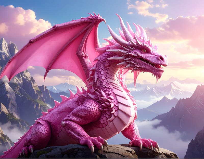 Realistic Colorful Dragons Stock Illustrations – 172 Realistic