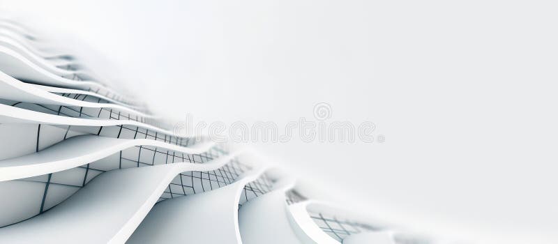 Flowing Lines & Curves: Abstract AI Design stock photo
