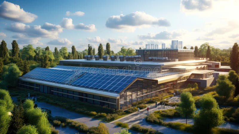 Industria energiei solare care include energia regenerabilă vector illustration
