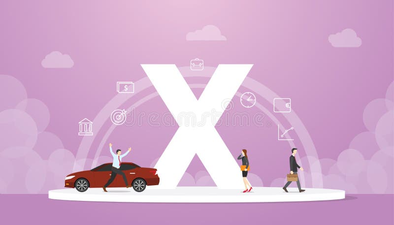 Generatie x-concept mensen met team- en personencictogrammen met een constant inkomen en volwassen met een moderne platte stijl - stock illustratie Generatie x-concept mensen met team- en personencictogrammen met een constant inkomen en volwassen met een moderne platte stijl - stock illustratie