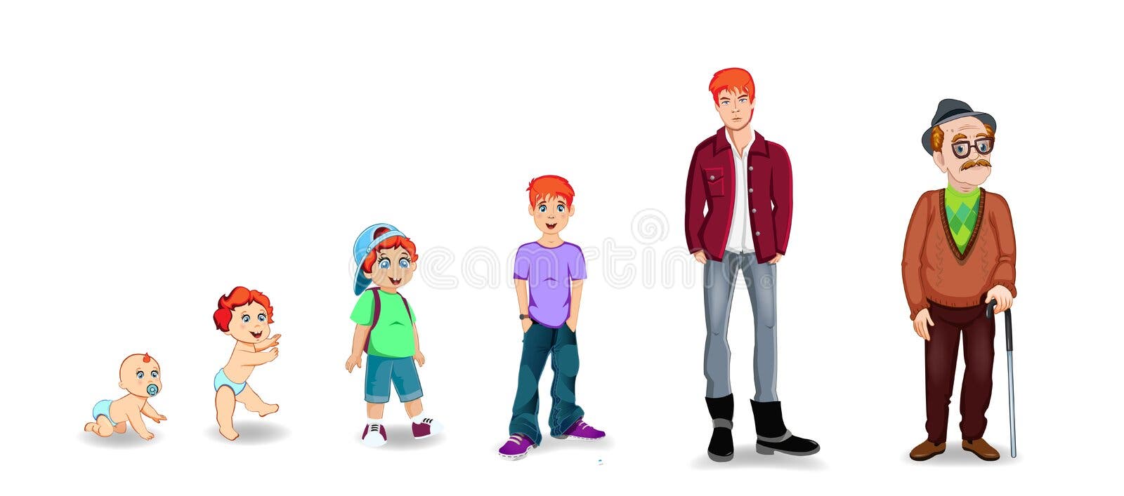 little boy growing up Stock Vector Image & Art - Alamy